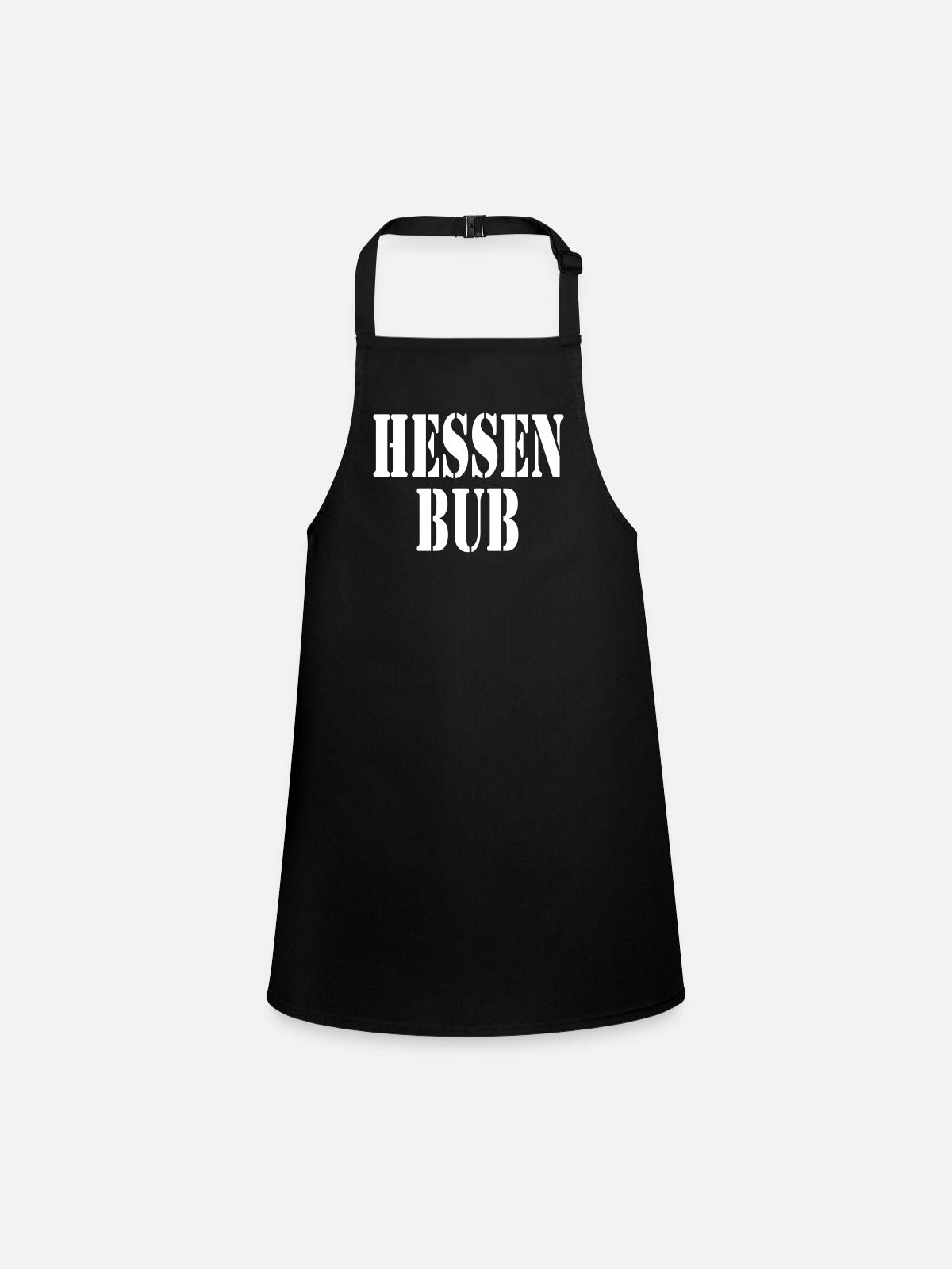 Hessen Bub - Children's Apron - black - Front