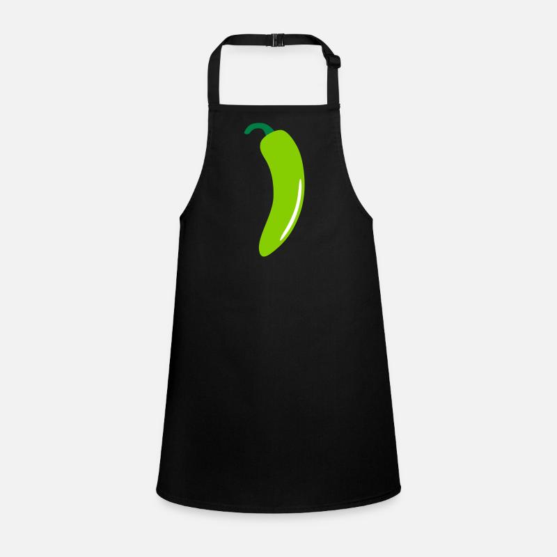 Green Chilli Pepper Children's Apron