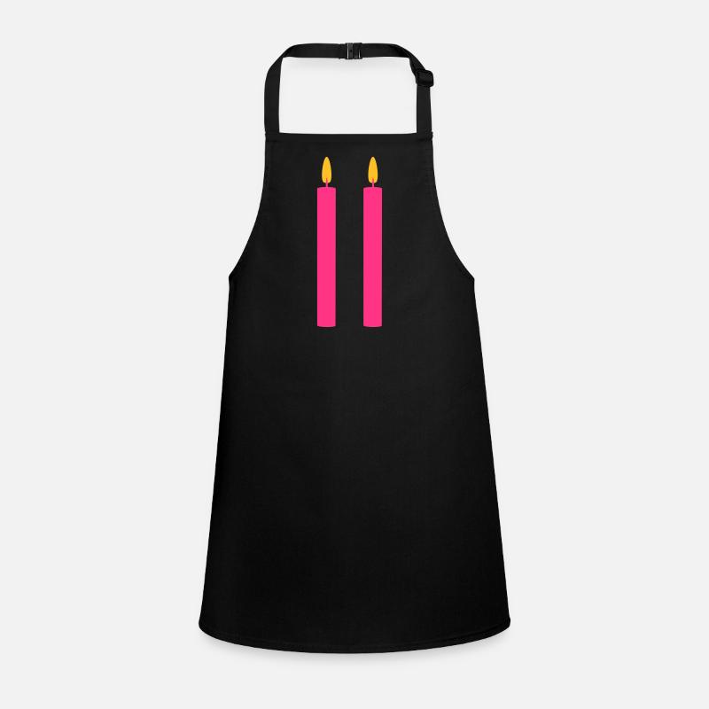 2 Candles / / two / / Second Birthday / / second Children's Apron