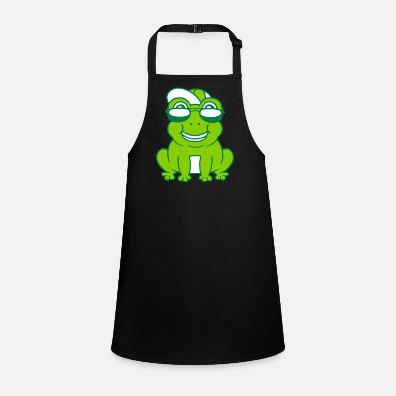 Cool little frog boy Children's Apron