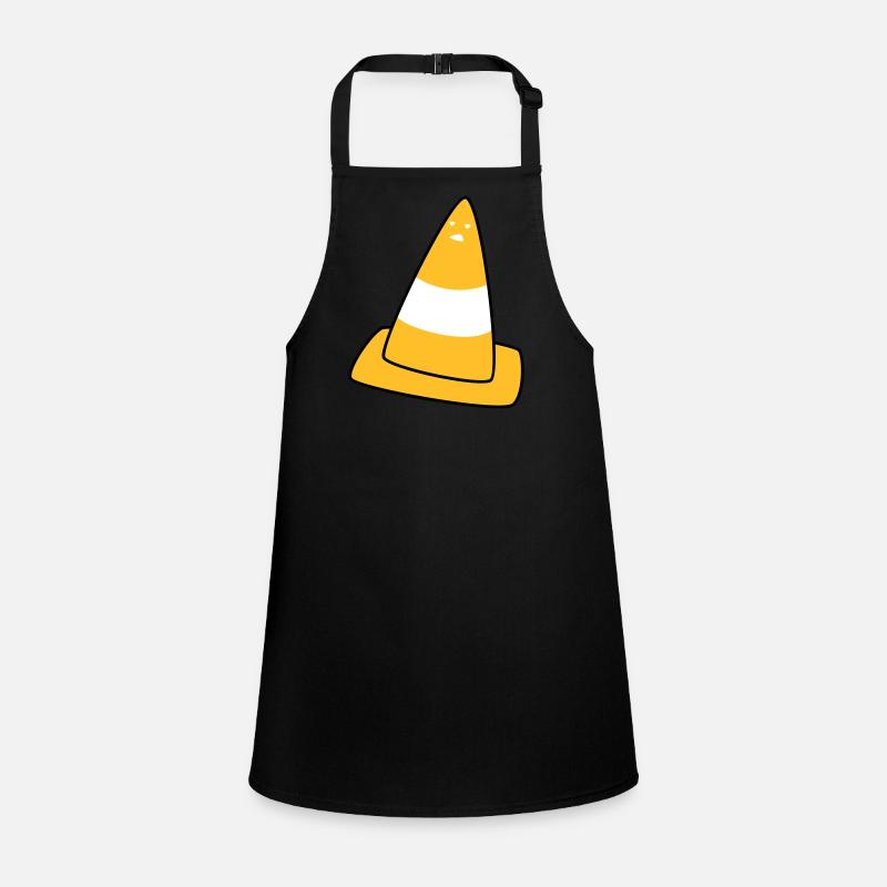traffic cone with face Children's Apron