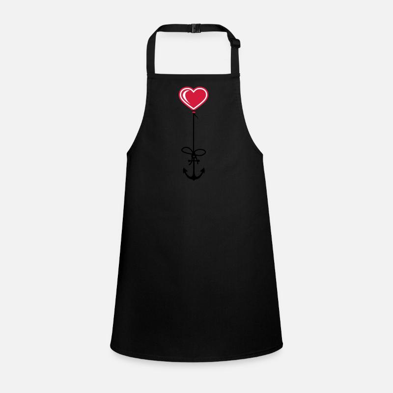 anchor heart sailor captain sailor ship boat me Children's Apron