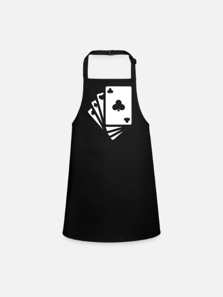 Icône de carte - Tablier Enfant - noir - Devant