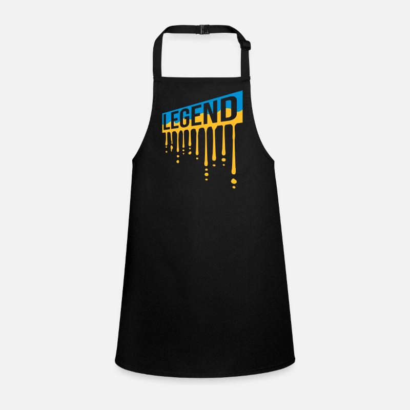 Father's Day Legend Shield Graffiti Children's Apron