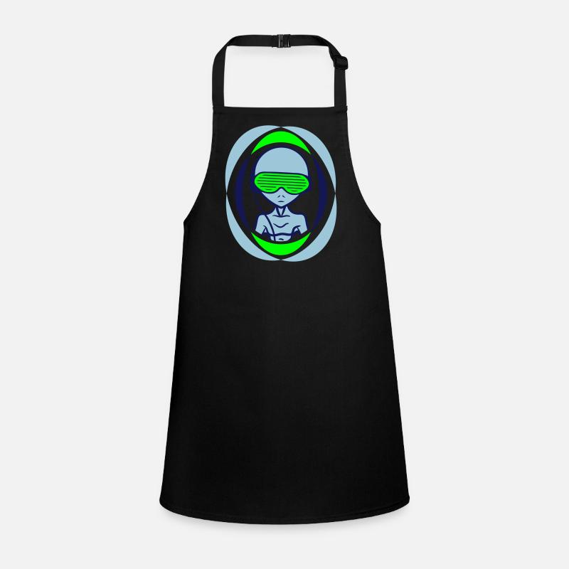 DJ Alien Alien Sunglasses Party Music Children's Apron