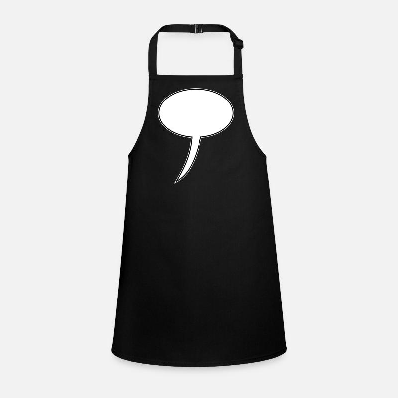 Speech Bubble Design Long Children's Apron