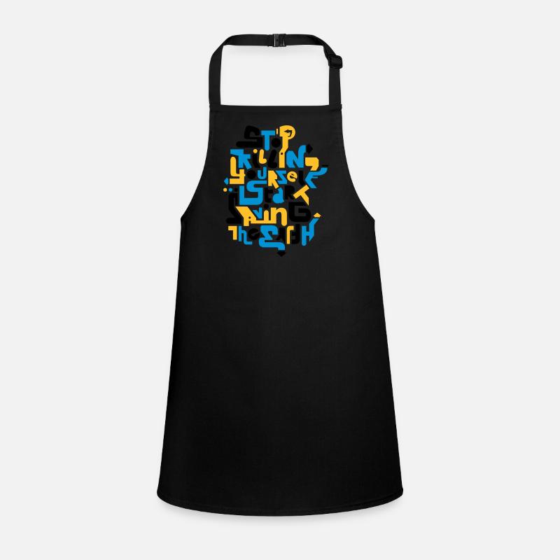 stopkillingyaself_3f - Tablier Enfant - noir