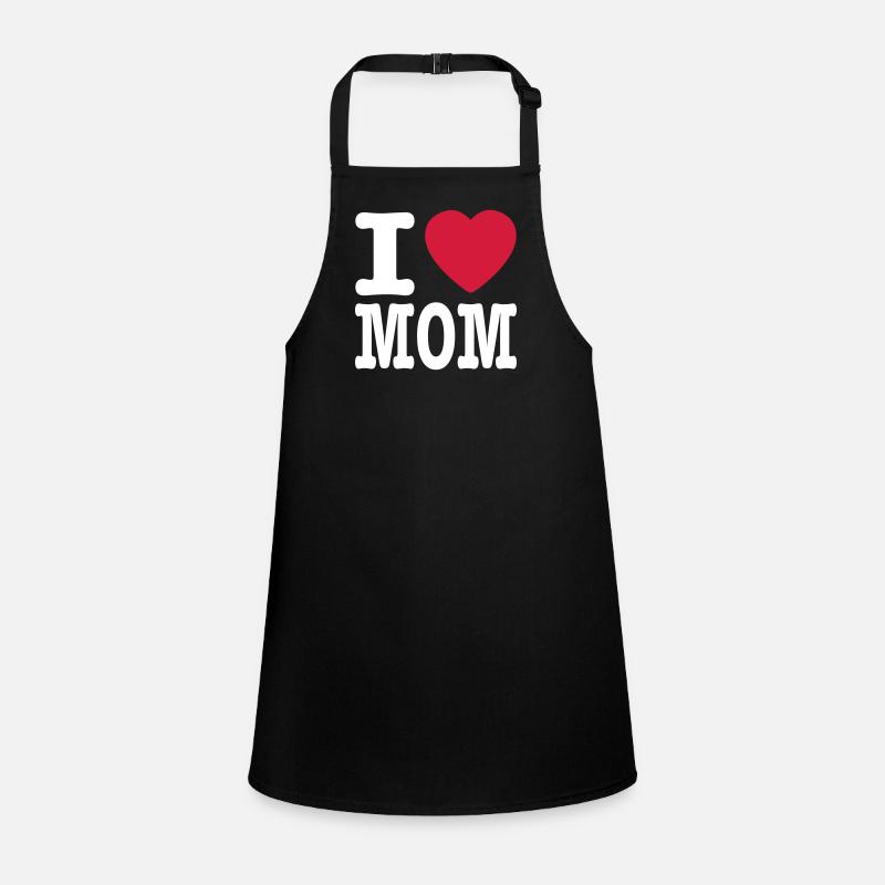 i love mom EN Children's Apron
