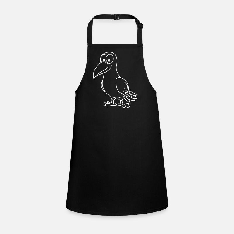 Crow Comic Animal Children's Apron