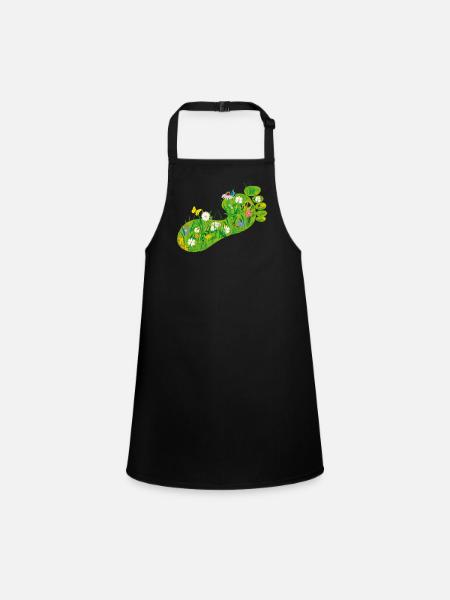 ecological Footprint - Children's Apron - black - Front