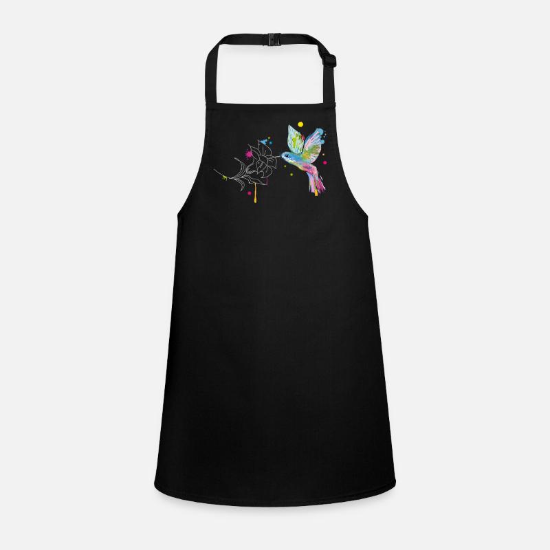 Kolibri und Blüte Schürze für Kinder