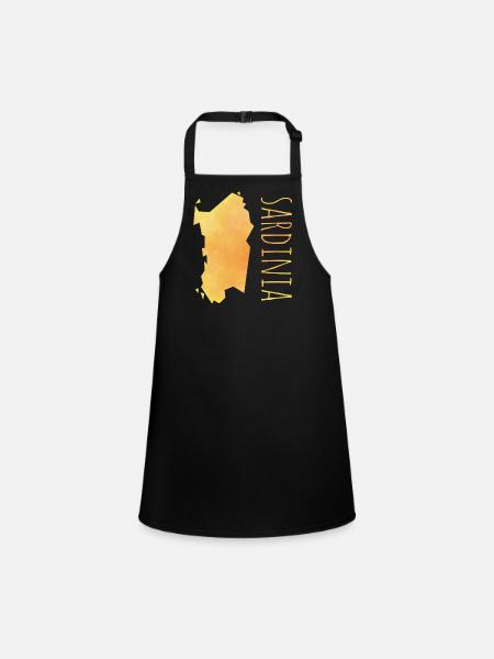 sardinia - Children's Apron - black - Front