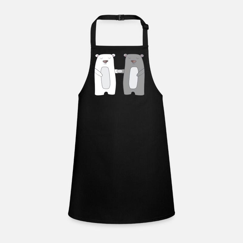 Bears - Children's Apron - black
