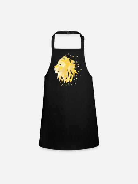 Lion - Tablier Enfant - noir