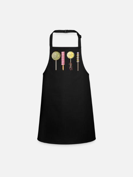 Lollies - Tablier Enfant - noir - Devant