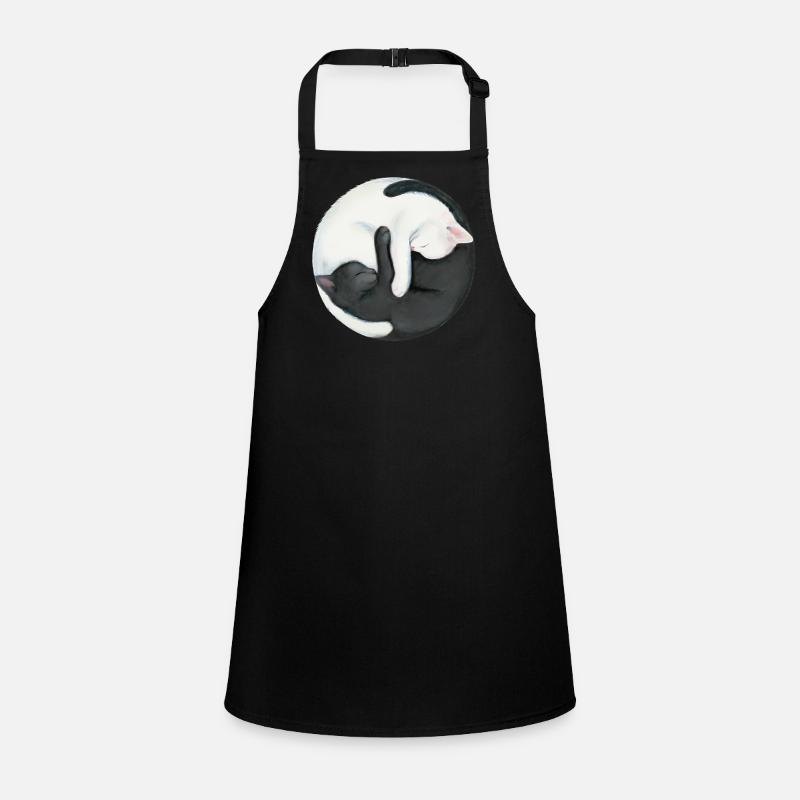 Yin Yang Balancing Cats Children's Apron