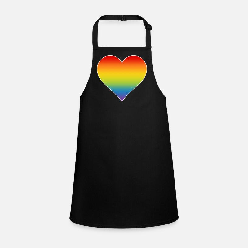 Regenbogen Herz Schürze für Kinder
