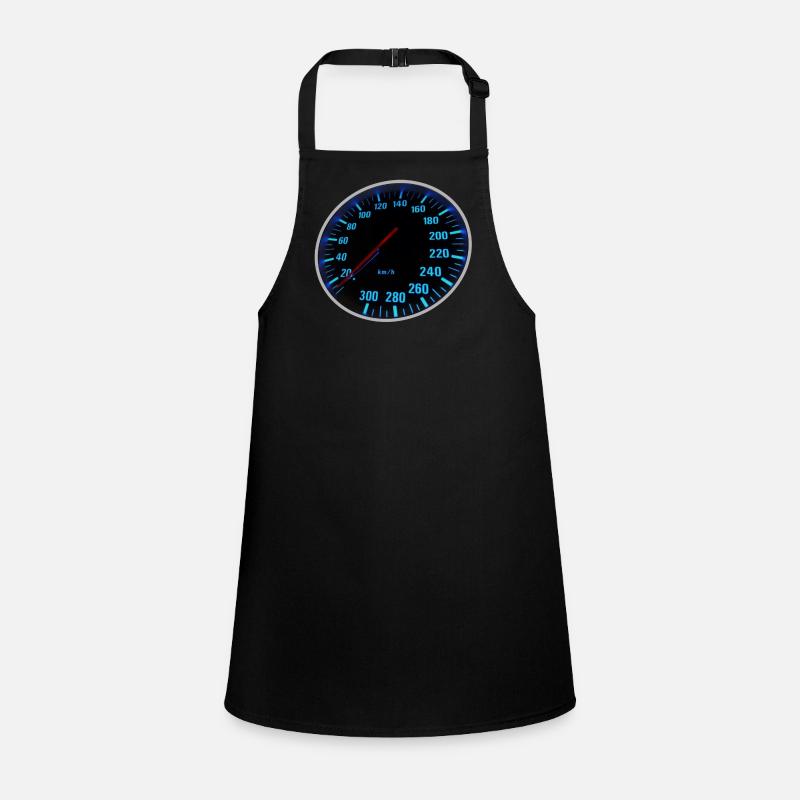 Compteur de vitesse bleu, Tacho - Design Tablier Enfant