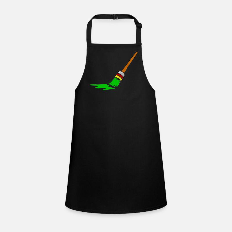 Urban Graffiti Brush Design Children's Apron