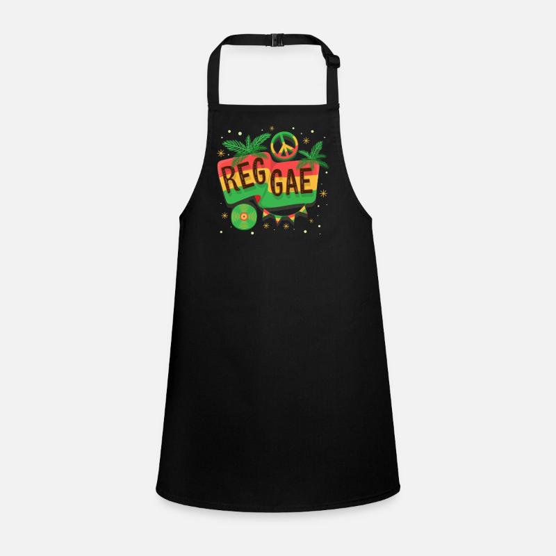 Reggae Flagge Regenbogen Vibe Schürze für Kinder