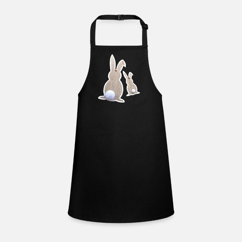 Easter bunnies from behind Children's Apron