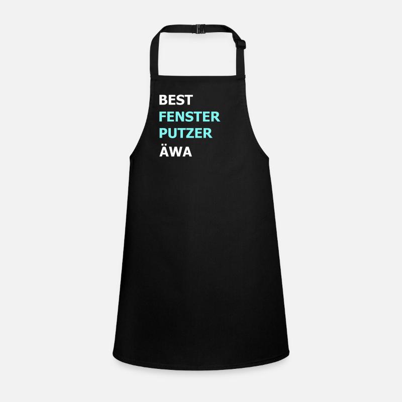 Bester Fensterputzer Reiniger Hausmann Geschenk Schürze für Kinder