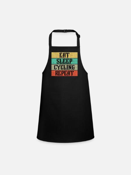 Cycling cycling - Children's Apron - black - Front