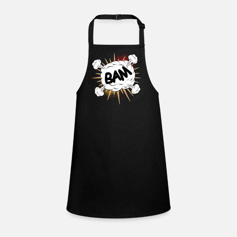 Bam comic fight cloud for your own texts & motifs Children's Apron