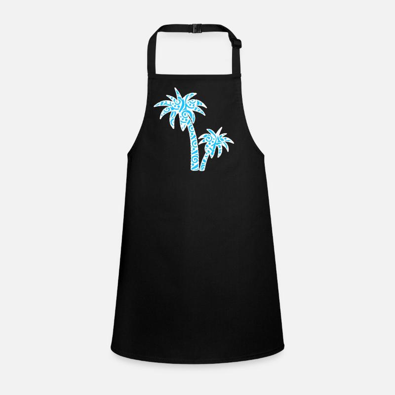 Tropic Wave Abstract Palm Design Children's Apron