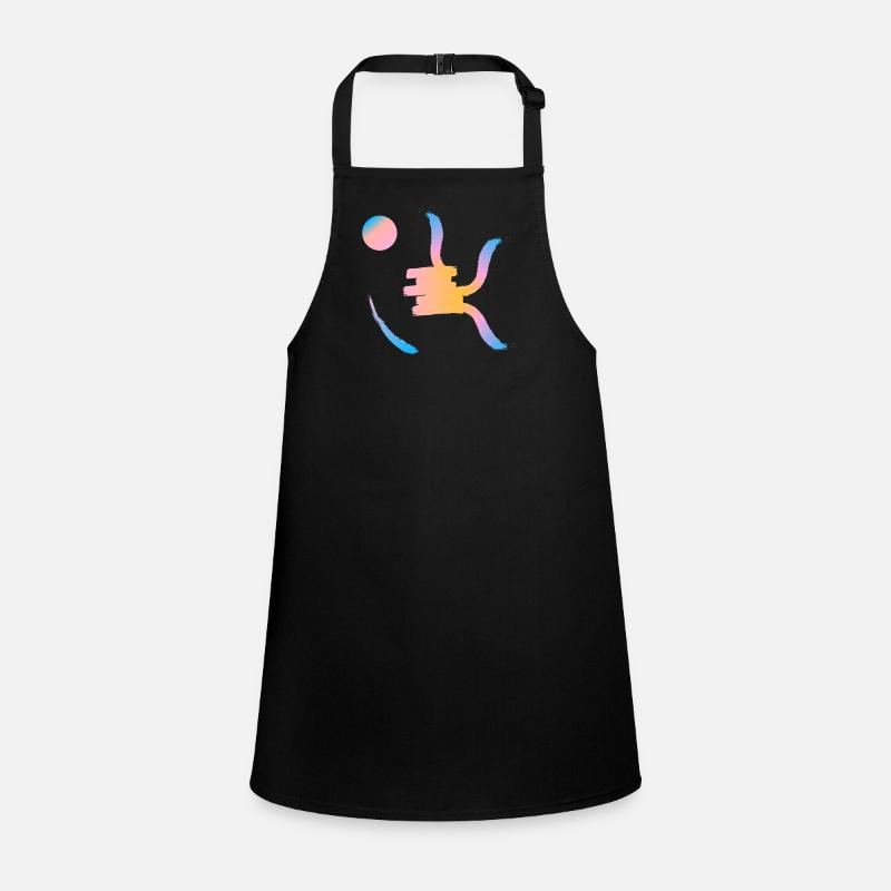Setting sun on Chinese symbol Children's Apron