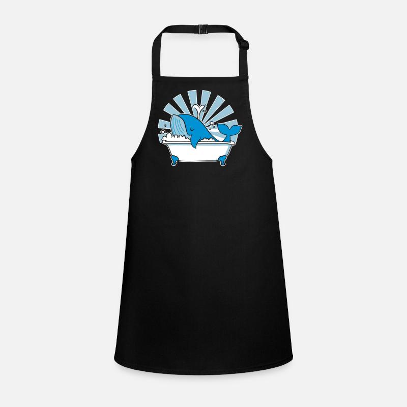 Baleine dans la baignoire – Funny Ocean Design Tablier Enfant