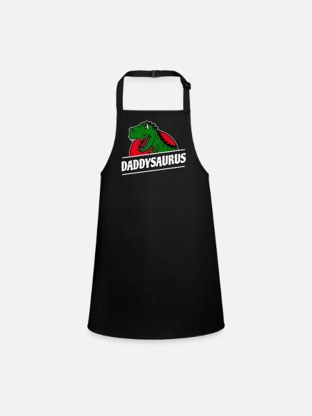 Dad Father's Day Men's Day Happy Dad Father - Children's Apron - black - Front