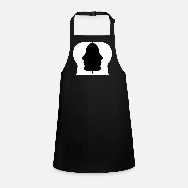 Double profile silhouette Children's Apron