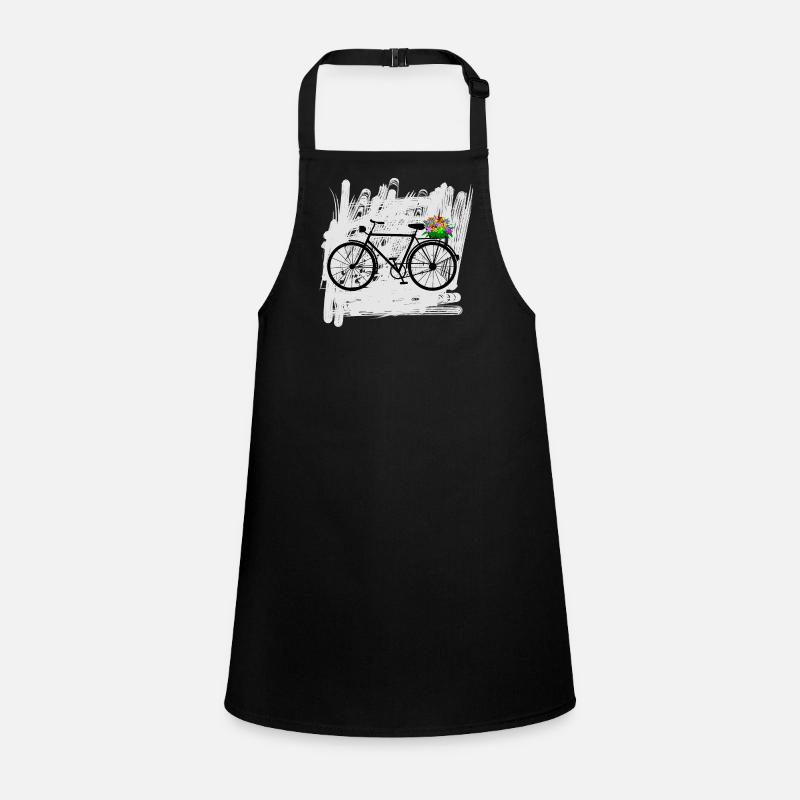 bicycle flowers cyclist Children's Apron