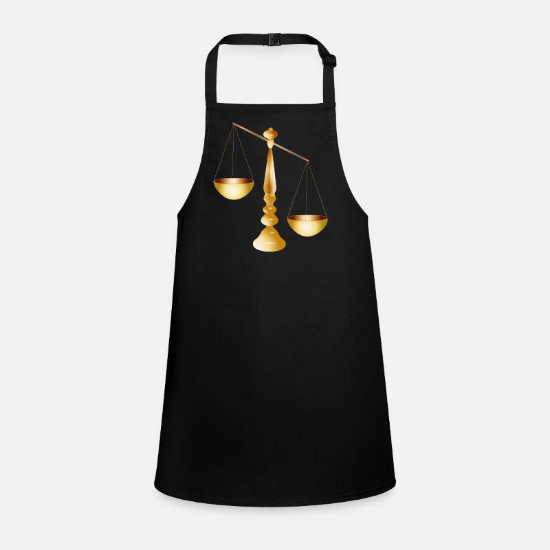 two scales on a beam with stand Children's Apron