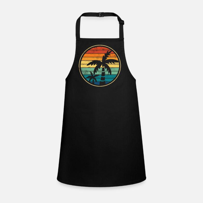 Palm palm trees beach Children's Apron