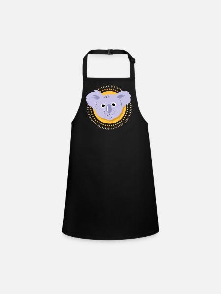 Petit koala - Tablier Enfant - noir - Devant