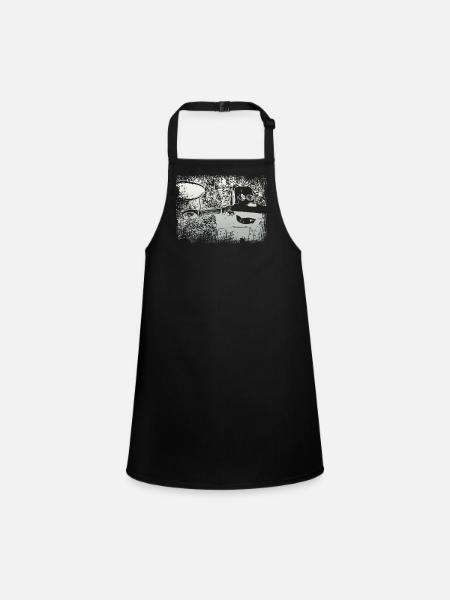 Simson Swallow KR51 - Children's Apron - black - Front