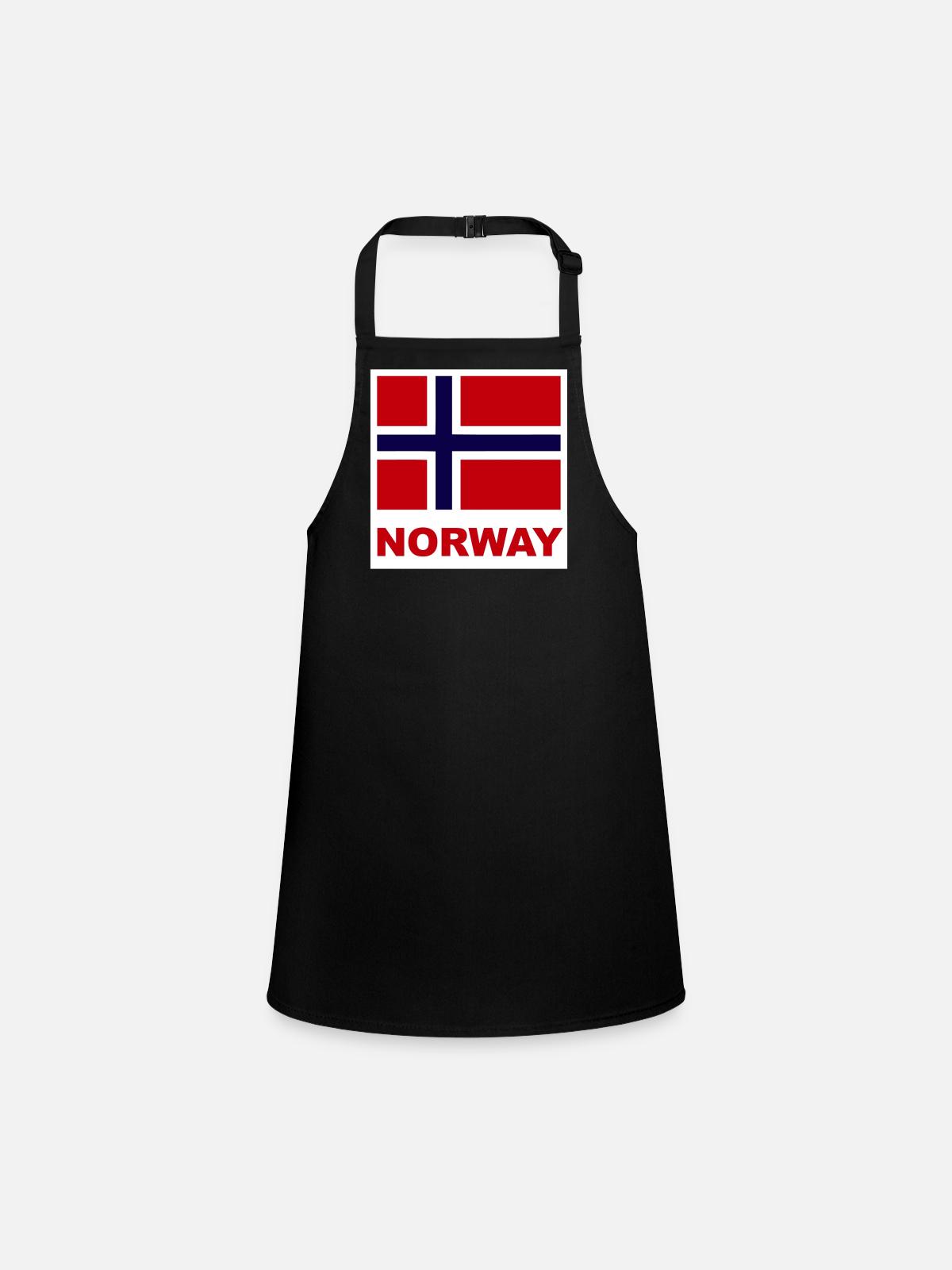 Norway Norway Flag - Children's Apron - black - Front