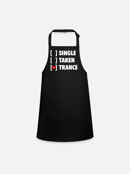 Transe prise en une seule - Chemise drôle - Tablier Enfant - noir - Devant