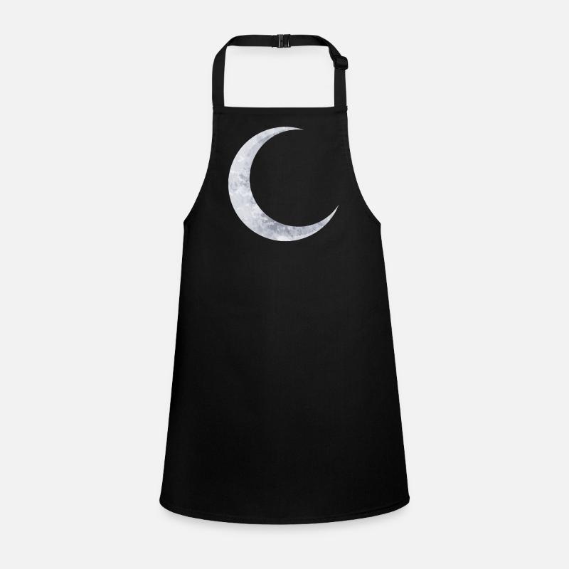 delicate shimmering silver moon Children's Apron