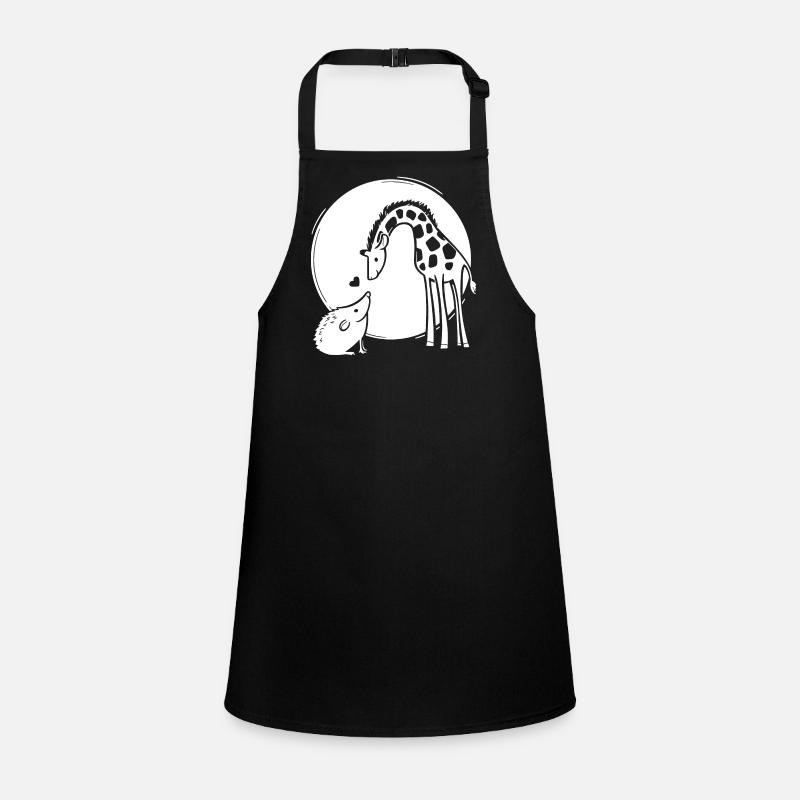 Giraffe und Igel Liebe Schürze für Kinder