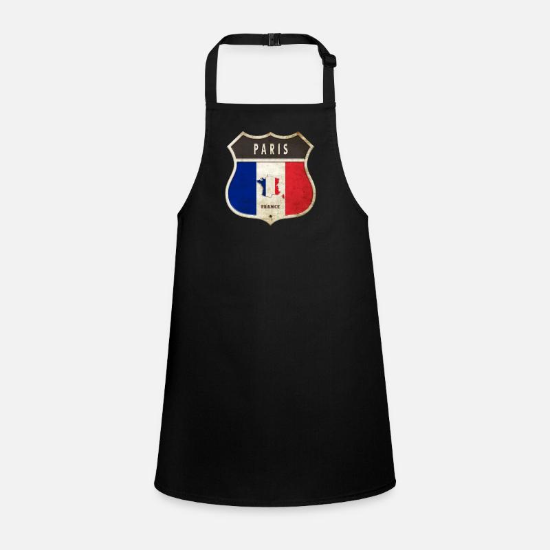Paris Frankreich Wappen Flaggen Design Schürze für Kinder