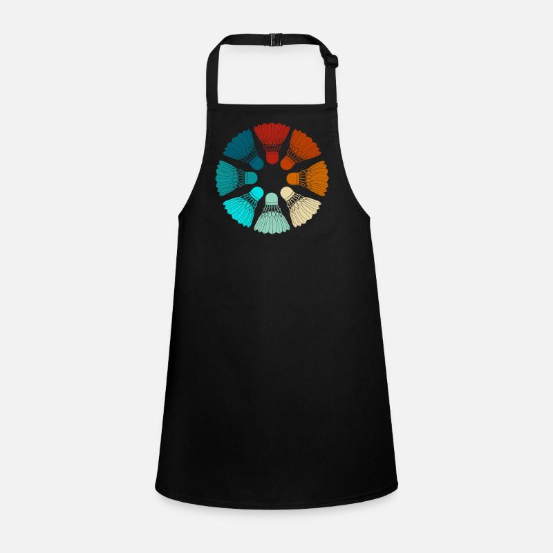 Badminton - Shuttlecocks Colorful Children's Apron