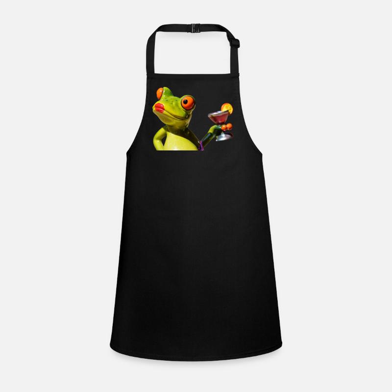 Lime Frog Martini Night Children's Apron