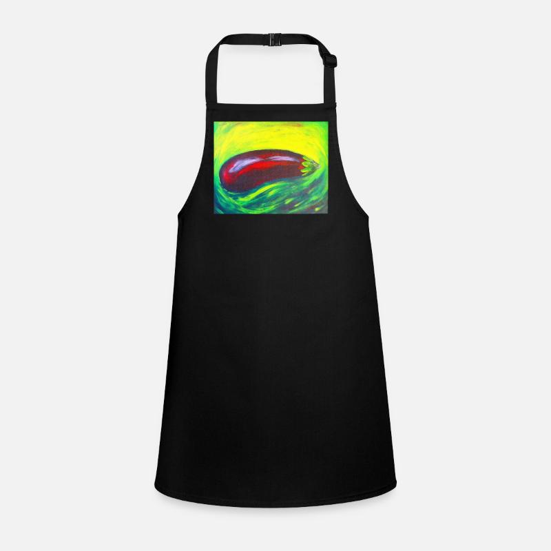Eggplant green Children's Apron