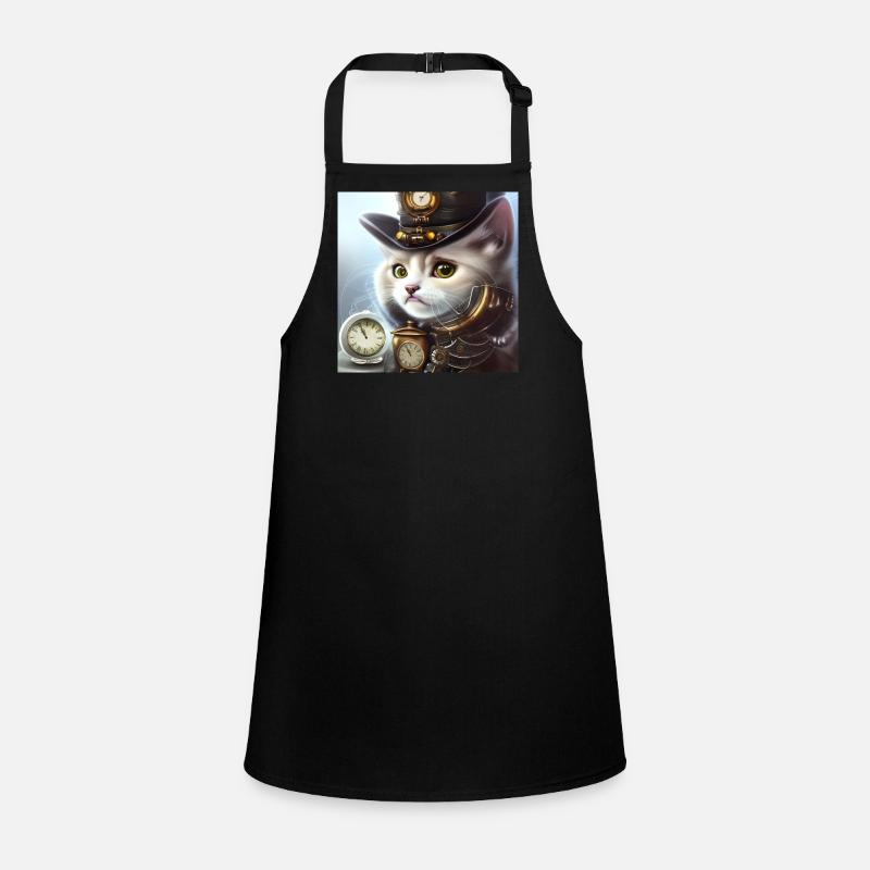 Cute steampunk kitten Children's Apron