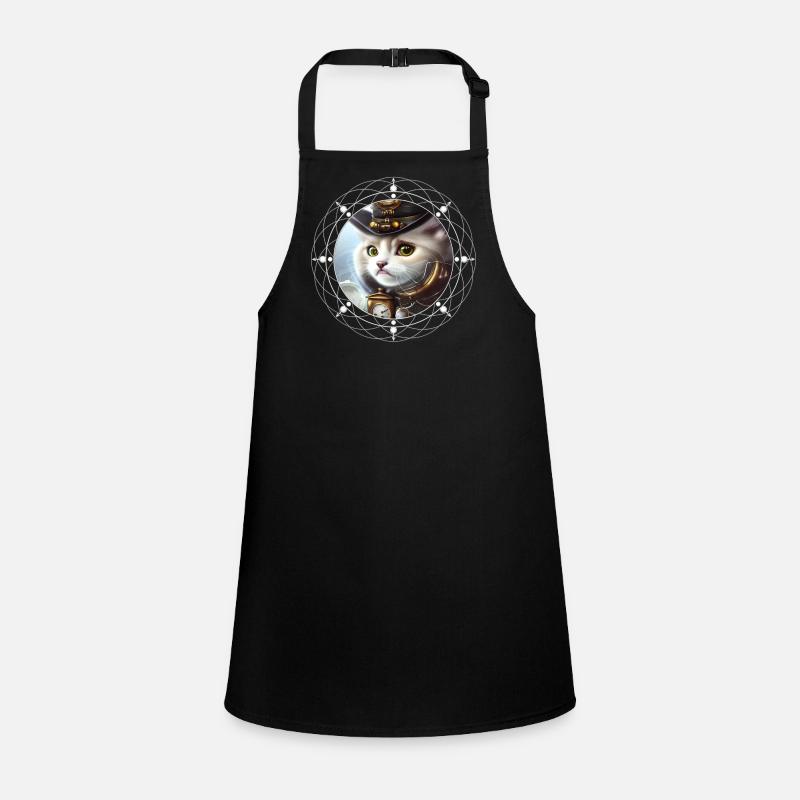 Cute steampunk kitten Children's Apron