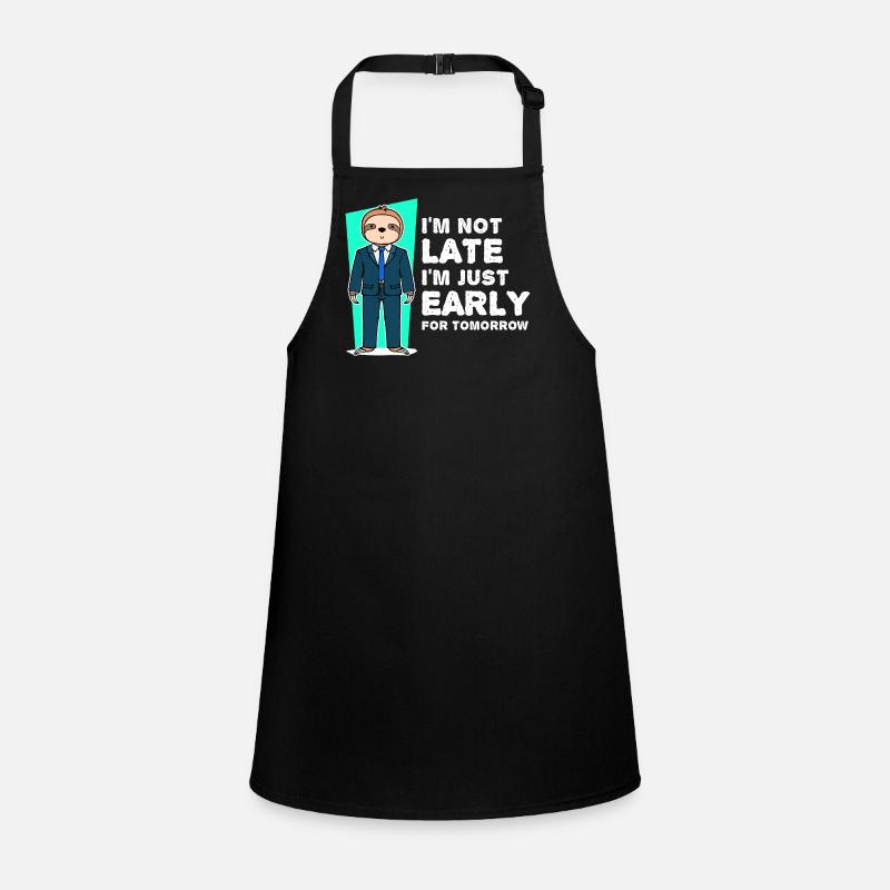 Faultier Säugetier Humorvoll Statement Langsam Schürze für Kinder