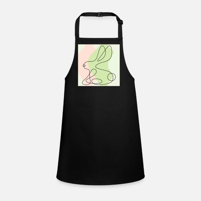 EASTER BUNNY LINE DRAWING Children's Apron